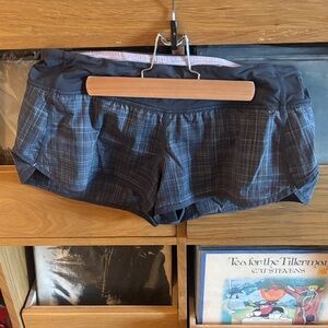 lululemon athletica Plaid Athletic Shorts